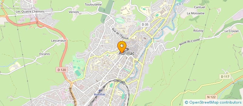 localisation de l'entreprise MADAME ANNE MARIE SOUBRIER à AURILLAC