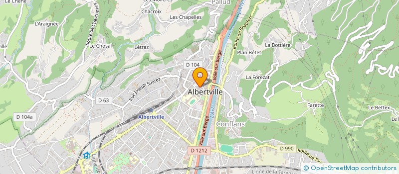 localisation de l'entreprise MADAME ANNE-MARIE SOUQUET à ALBERTVILLE