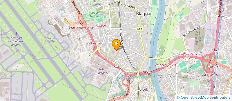 localisation de l'entreprise MADAME ANNE-MARIE SOURDIN  BLAGNAC