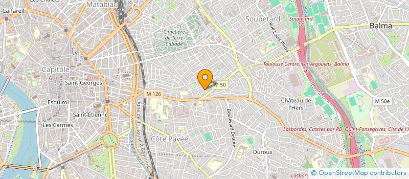 localisation de l'entreprise MADAME ANNE-MARIE SUBRA  TOULOUSE
