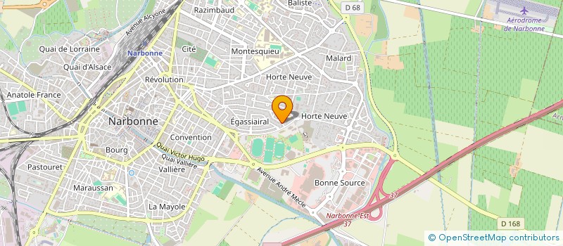 localisation de l'entreprise MADAME ANNE-MARIE TEGON  NARBONNE