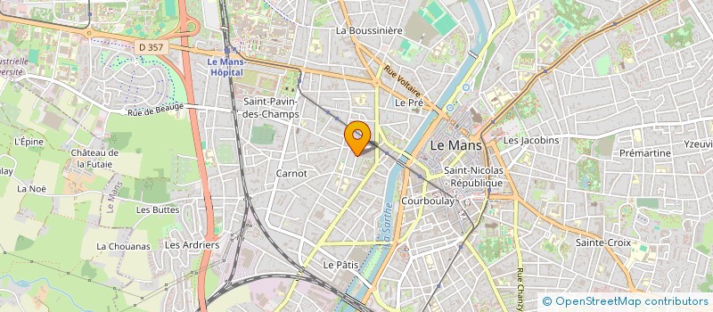 localisation de l'entreprise MADAME ANNE-MARIE TEINTURIER  LE MANS