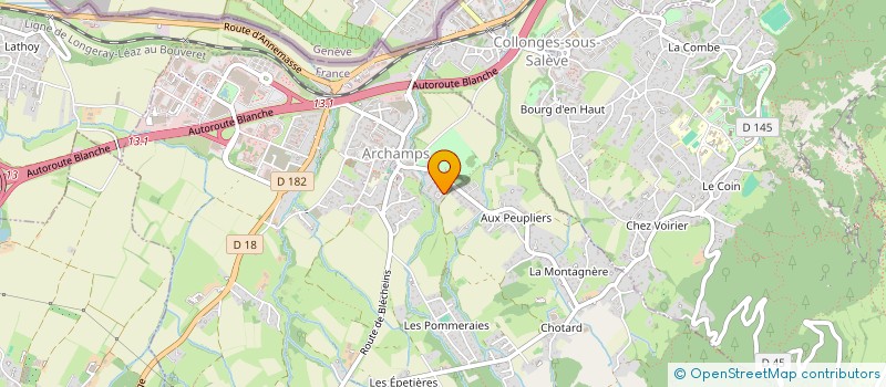 localisation de l'entreprise MADAME ANNE-MARIE TERRIER  ARCHAMPS