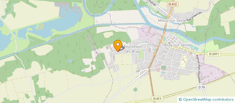 localisation de l'entreprise MADAME ANNE MARIE THERESE GACQUERELLE  MOUSSEAUX-LES-BRAY