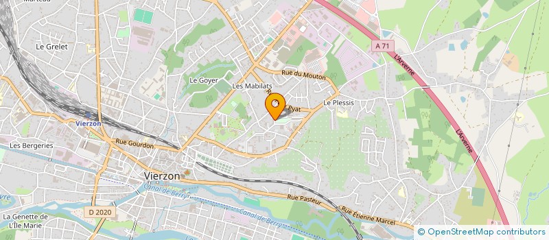 localisation de l'entreprise MADAME ANNE-MARIE THIAULT  VIERZON