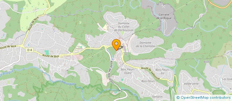 localisation de l'entreprise MADAME ANNE MARIE TIAN  VALBONNE