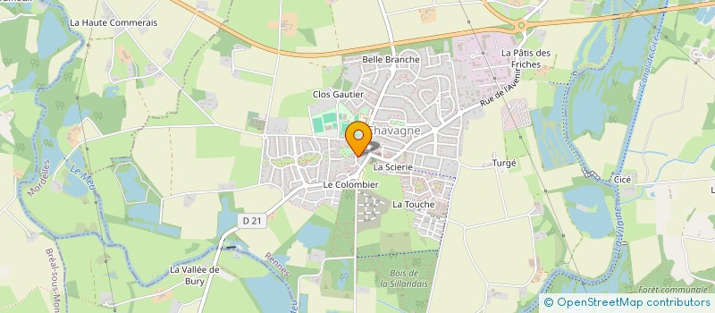 localisation de l'entreprise MADAME ANNE MARIE TREMOUREUX  CHAVAGNE