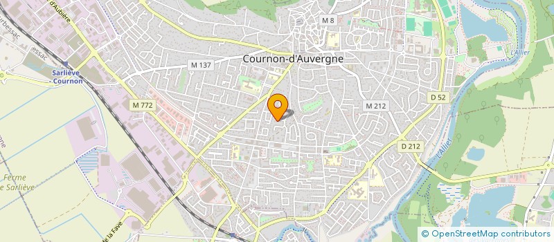 localisation de l'entreprise MADAME ANNE-MARIE VALLE  COURNON-D'AUVERGNE