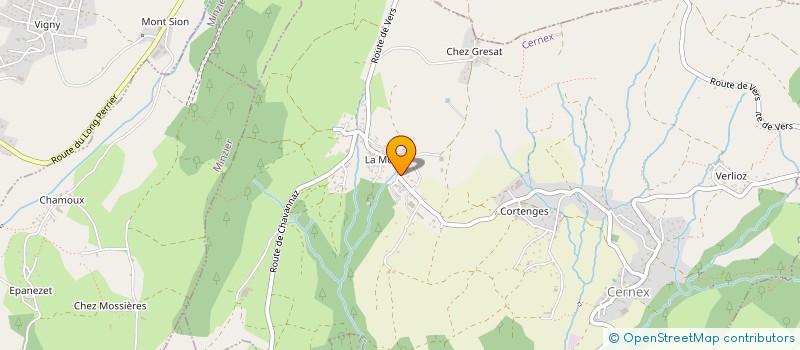 localisation de l'entreprise MADAME ANNE-MARIE VENAUT  CERNEX