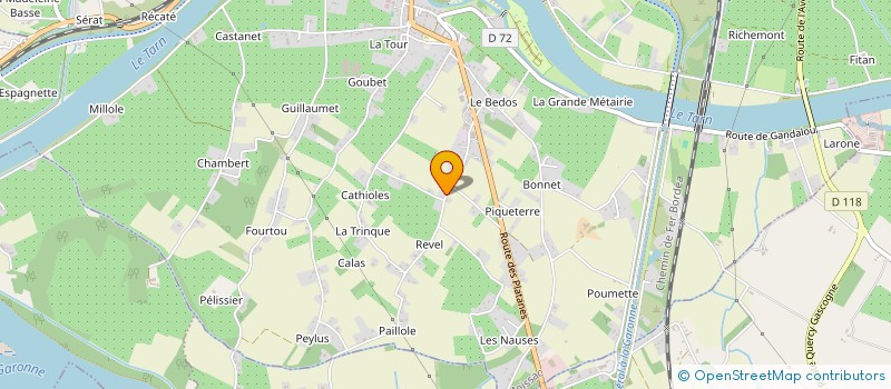 localisation de l'entreprise MADAME ANNE-MARIE VERDIER  MOISSAC