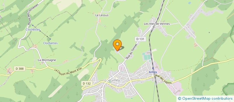 localisation de l'entreprise MADAME ANNE-MARIE VERNEREY  GILLEY