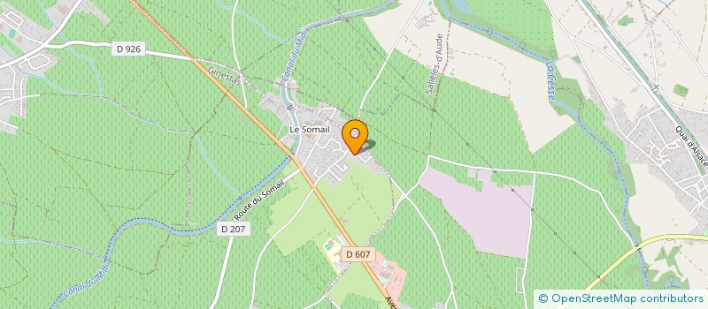 localisation de l'entreprise MADAME ANNE-MARIE VERSICHEL  SAINT-NAZAIRE-D'AUDE