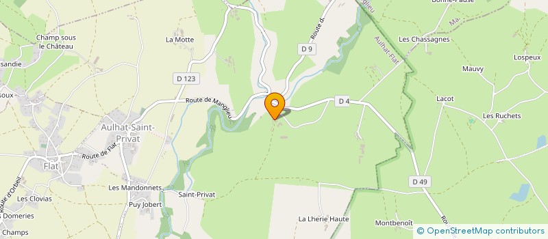 localisation de l'entreprise MADAME ANNE MARIE VESSAIRE  AULHAT-FLAT