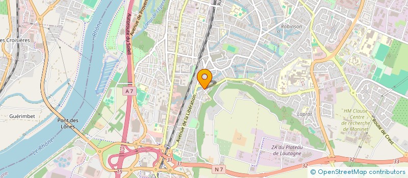 localisation de l'entreprise MADAME ANNE MARIE VEZIRIAN  VALENCE