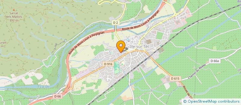 localisation de l'entreprise MADAME ANNE MARIE VILARDELL  ILLE-SUR-TET