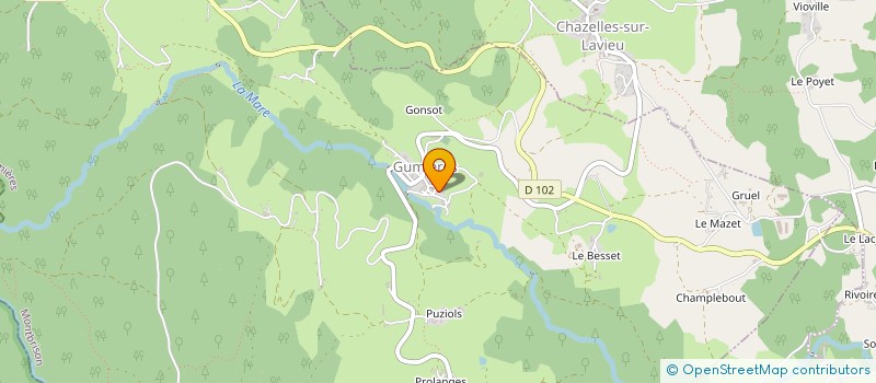 localisation de l'entreprise MADAME ANNE-MARIE VINCENT  GUMIERES