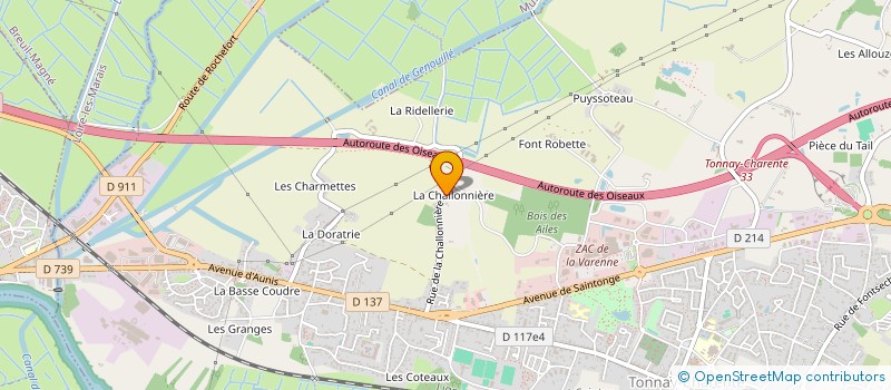 localisation de l'entreprise MADAME ANNE MARIE VINET à TONNAY-CHARENTE