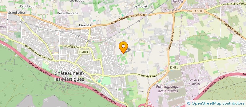 localisation de l'entreprise MADAME ANNE-MARIE VITIELLO  CHATEAUNEUF-LES-MARTIGUES