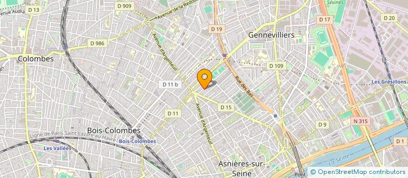 localisation de l'entreprise MADAME ANNE-MARIE WALL à ASNIERES-SUR-SEINE