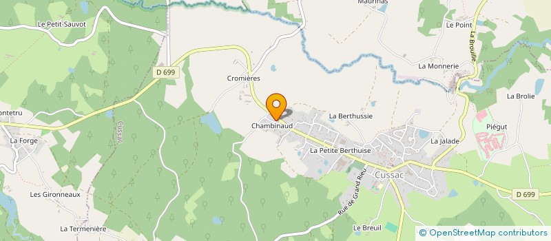 localisation de l'entreprise MADAME ANNE MARIE WHITEHOUSE à CUSSAC