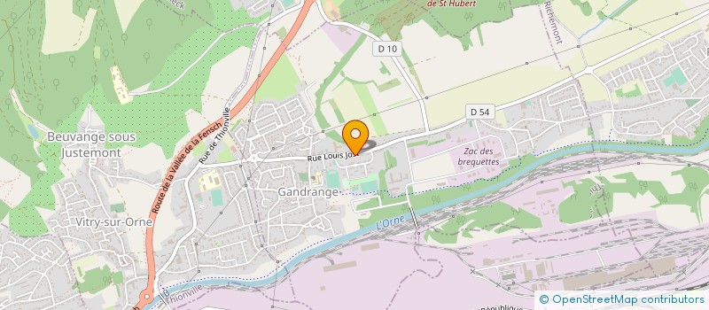 localisation de l'entreprise MADAME ANNE-MARIE WINNINGER  GANDRANGE