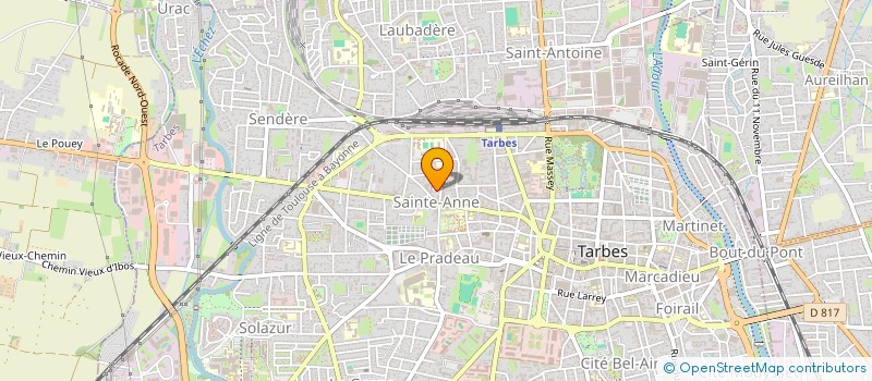 localisation de l'entreprise MADAME ANNE-MARIE WOLSFELT  TARBES