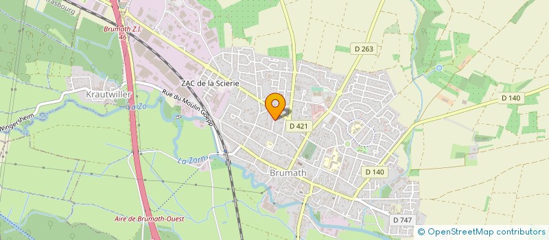 localisation de l'entreprise MADAME ANNE-MARIE ZENSS  BRUMATH