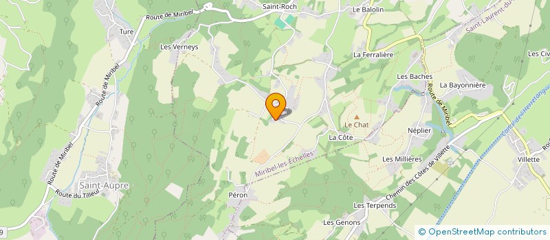 localisation de l'entreprise MADAME ANNE MARILLONNET-VIARD  MIRIBEL-LES-ECHELLES