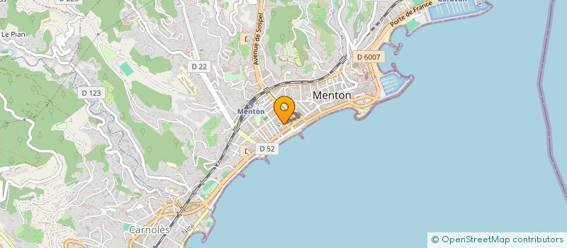localisation de l'entreprise MADAME ANNE-MARINE BANNIER à MENTON
