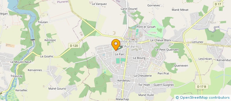 localisation de l'entreprise MADAME ANNE MARION  SAINTE-ANNE-D'AURAY