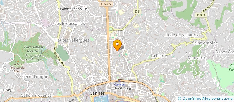 localisation de l'entreprise MADAME ANNE-MARION BAUDUIN  CANNES