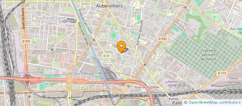 localisation de l'entreprise MADAME ANNE MARLENE POIGNET à AUBERVILLIERS