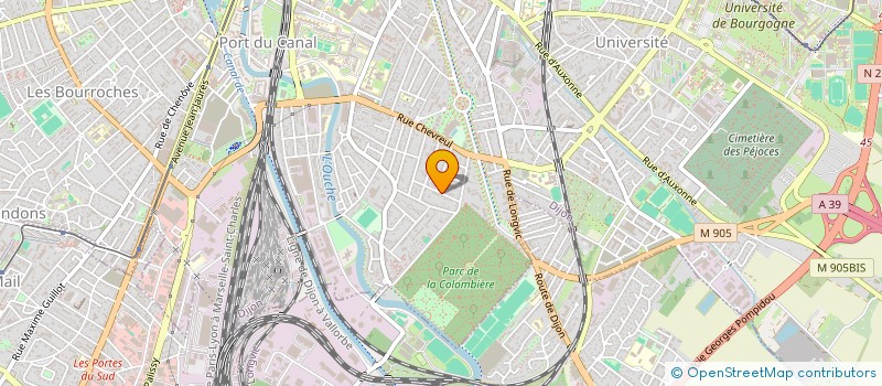 localisation de l'entreprise MADAME ANNE MAROT  DIJON