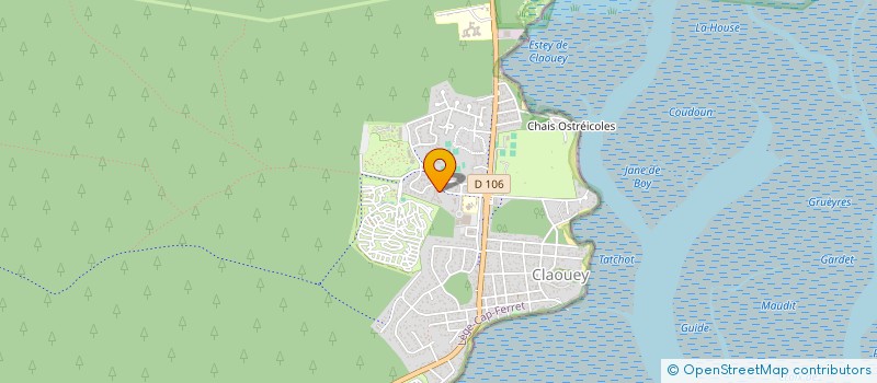 localisation de l'entreprise MADAME ANNE MARQUET  LEGE-CAP-FERRET