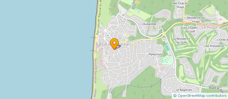 localisation de l'entreprise MADAME ANNE MARQUETTE  LACANAU