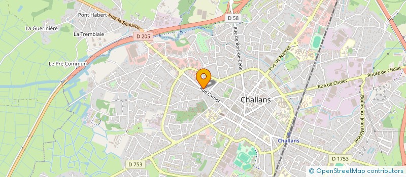 localisation de l'entreprise MADAME ANNE MARREC  CHALLANS