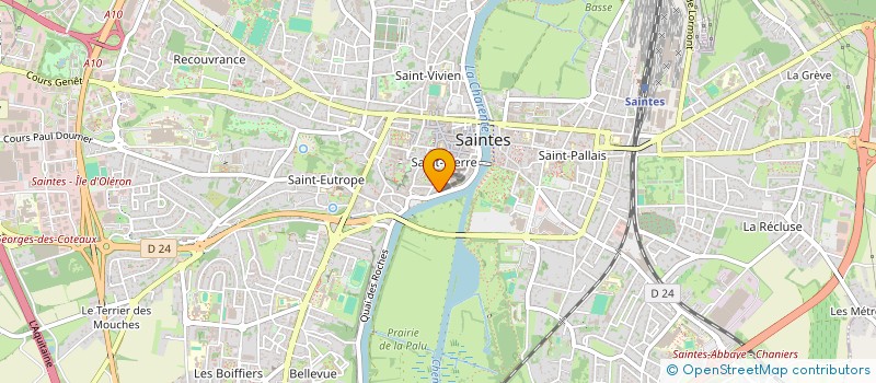 localisation de l'entreprise MADAME ANNE MARTEAU  SAINTES