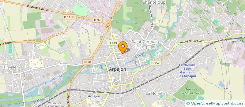 localisation de l'entreprise MADAME ANNE MARTIN à ARPAJON