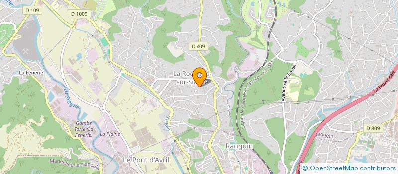 localisation de l'entreprise MADAME ANNE MARTIN à LA ROQUETTE-SUR-SIAGNE