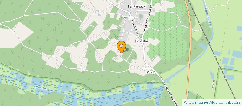 localisation de l'entreprise MADAME ANNE MARTIN  VENSAC