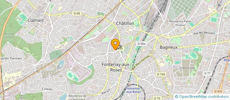 localisation de l'entreprise MADAME ANNE MARTINE PHILIPPS à FONTENAY-AUX-ROSES