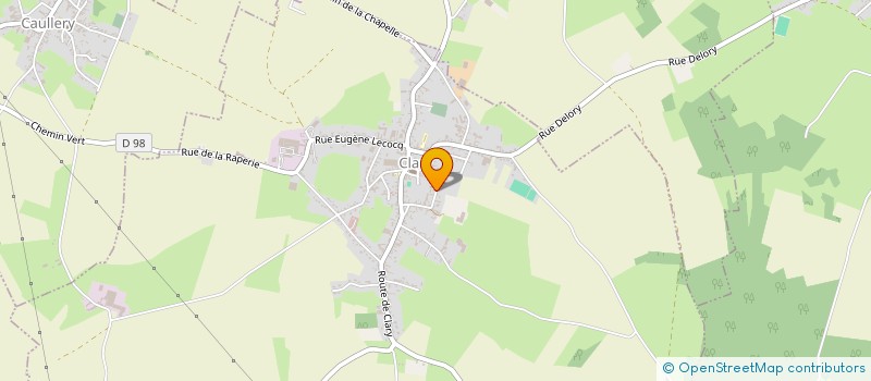 localisation de l'entreprise MADAME ANNE MARTINEAU  CLARY