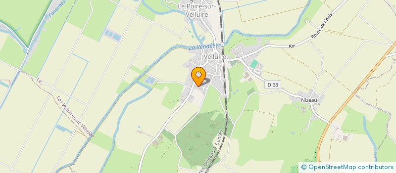 localisation de l'entreprise MADAME ANNE MARTINEAU  LES VELLUIRE-SUR-VENDEE