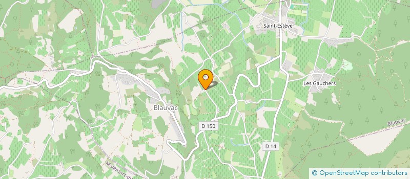 localisation de l'entreprise MADAME ANNE MARTINET  BLAUVAC