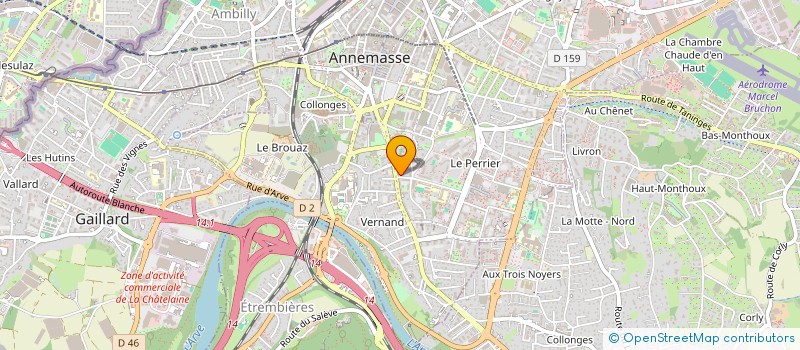 localisation de l'entreprise MADAME ANNE MARTINEZ à ANNEMASSE