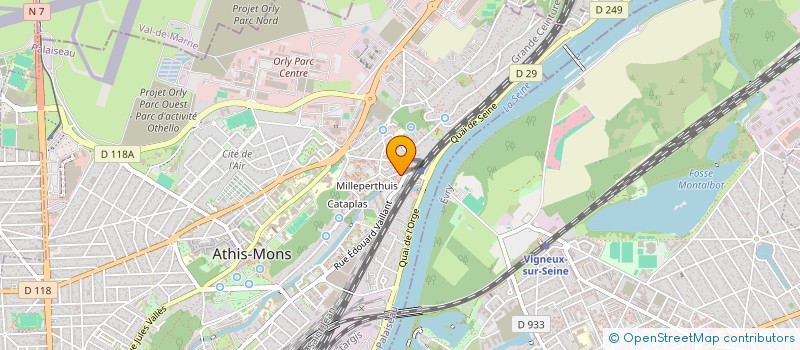 localisation de l'entreprise MADAME ANNE MARTINS  ATHIS-MONS