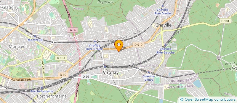 localisation de l'entreprise MADAME ANNE MARTINY  VIROFLAY