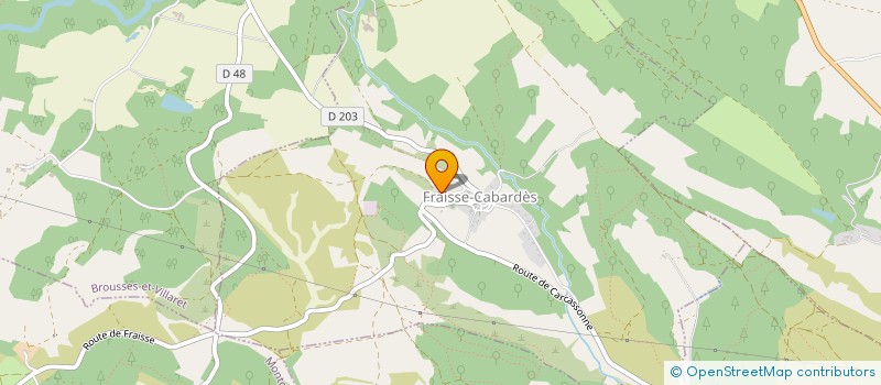 localisation de l'entreprise MADAME ANNE MARTY  FRAISSE-CABARDES