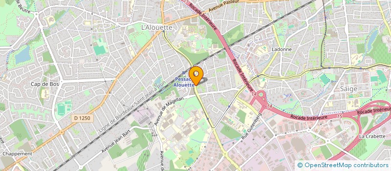 localisation de l'entreprise MADAME ANNE MARTY  PESSAC