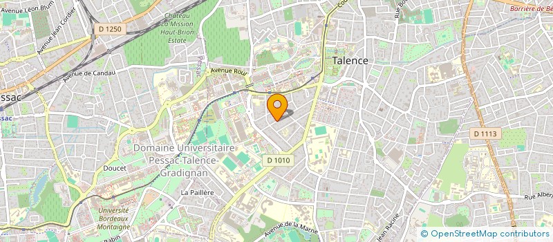 localisation de l'entreprise MADAME ANNE MASSABIAU  TALENCE